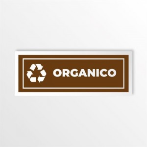 Differenziata organico lungo v1 in alluminio composito da parete