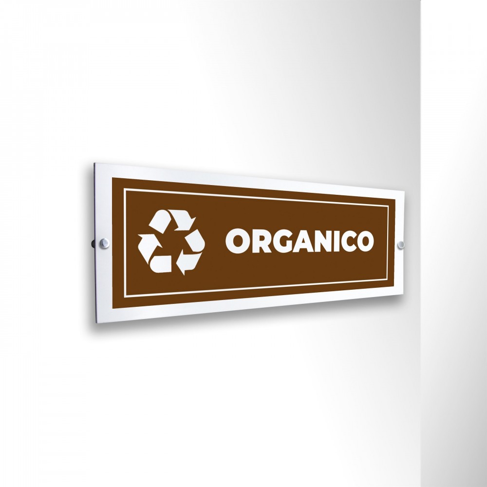 Differenziata organico lungo v1 in alluminio composito da parete
