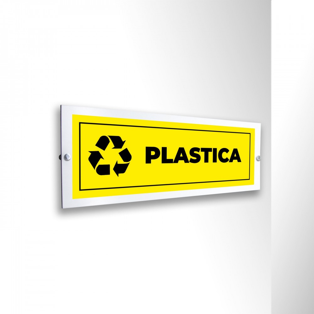 Differenziata plastica lungo v1 in alluminio composito da parete