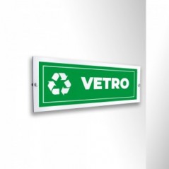 Differenziata vetro lungo v1 in alluminio composito da parete