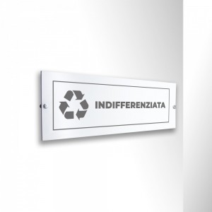 Differenziata indifferenziata lungo v2 in alluminio composito da parete