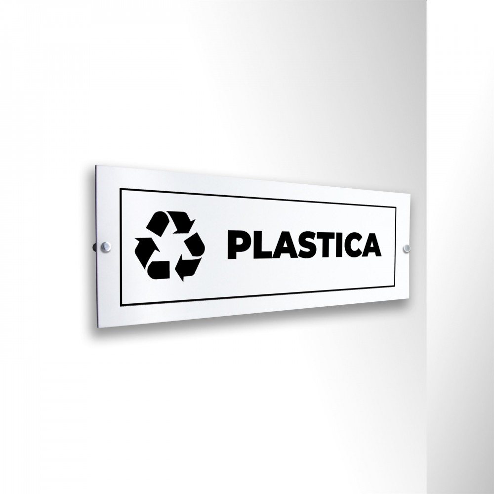 Differenziata plastica lungo v2 in alluminio composito da parete