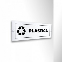 Differenziata plastica lungo v2 in alluminio composito da parete