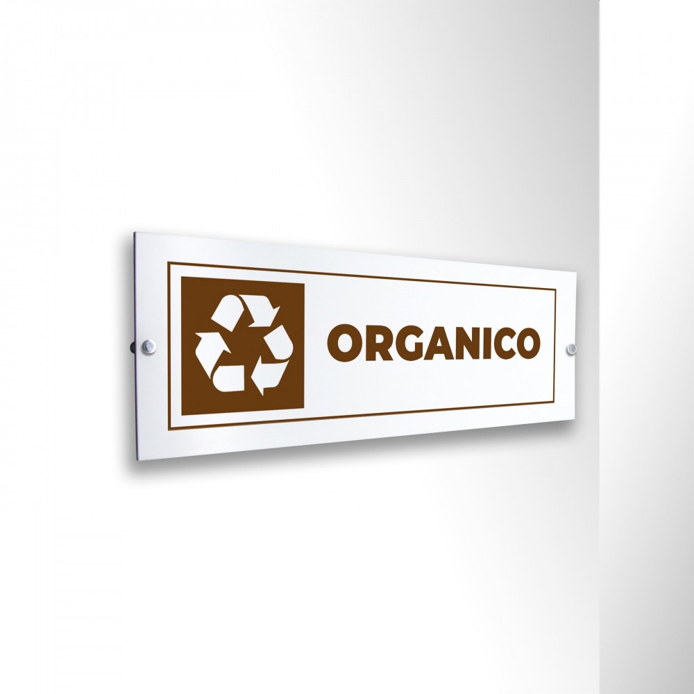 Differenziata organico lungo v3 in alluminio composito da parete