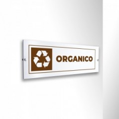 Differenziata organico lungo v3 in alluminio composito da parete
