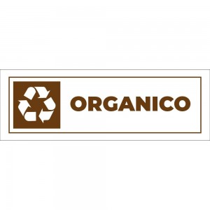 Differenziata organico lungo v3 in alluminio composito da parete