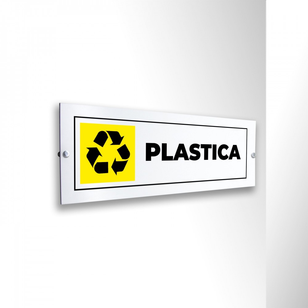 Differenziata plastica lungo v3 in alluminio composito da parete