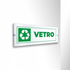 Differenziata vetro lungo v3 in alluminio composito da parete