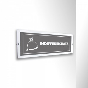Differenziata indifferenziata lungo v4 in alluminio composito da parete