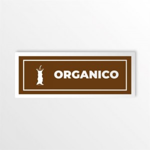 Differenziata organico lungo v4 in alluminio composito da parete