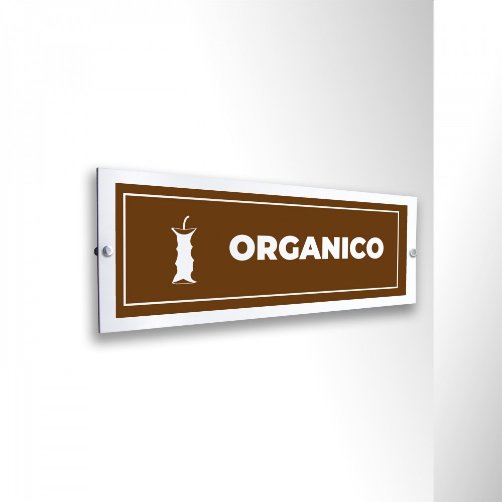 Differenziata organico lungo v4 in alluminio composito da parete