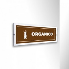 Differenziata organico lungo v4 in alluminio composito da parete