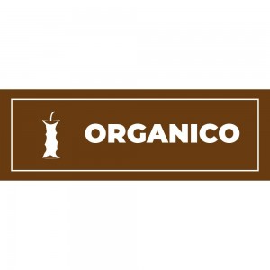 Differenziata organico lungo v4 in alluminio composito da parete
