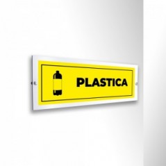 Differenziata plastica lungo v4 in alluminio composito da parete