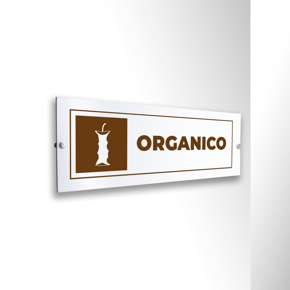 Differenziata organico lungo v5 in alluminio composito da parete