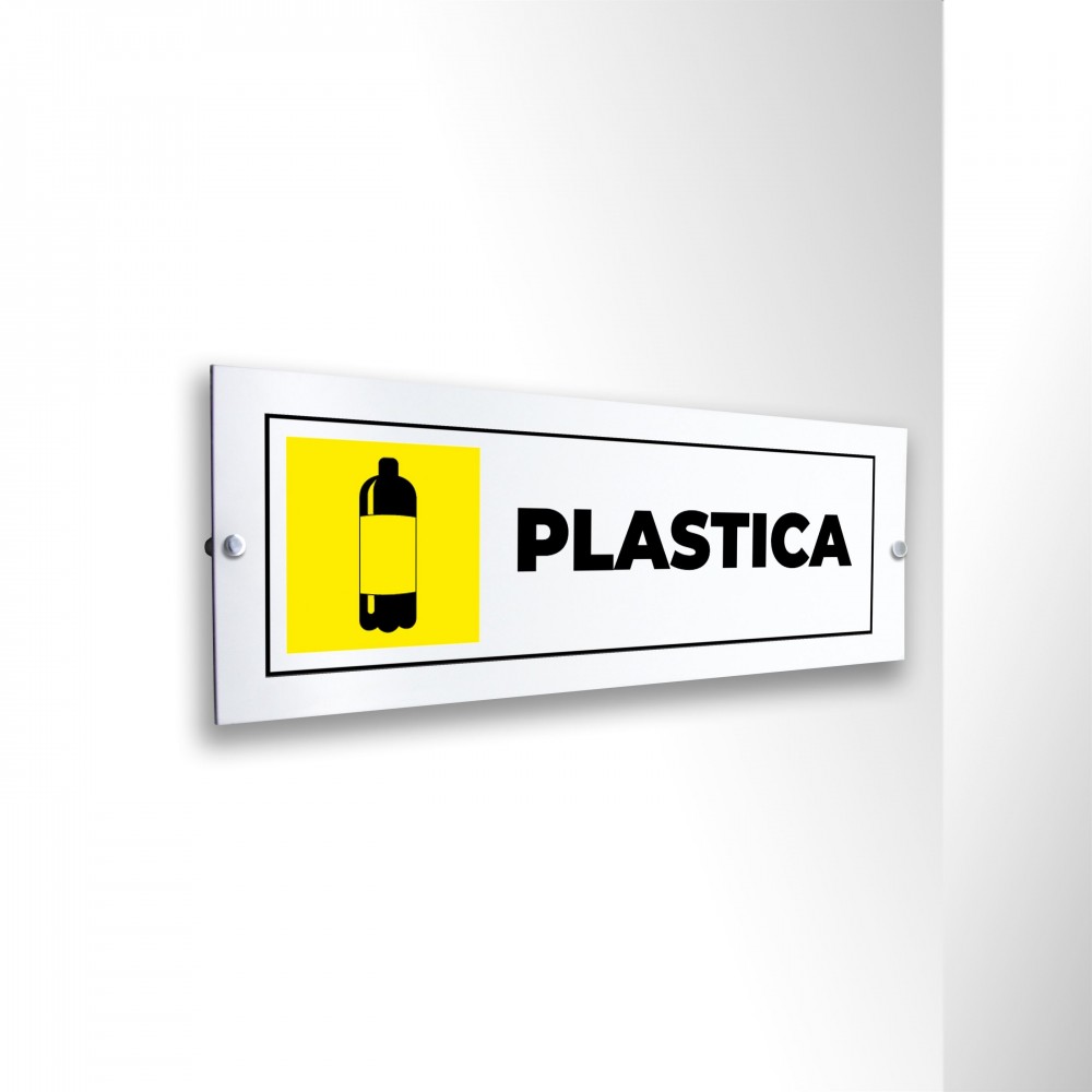 Differenziata plastica lungo v5 in alluminio composito da parete