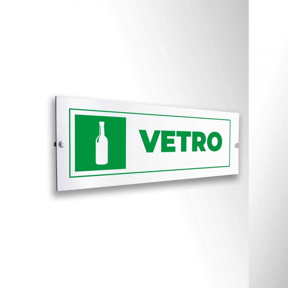 Differenziata vetro lungo v5 in alluminio composito da parete
