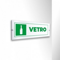 Differenziata vetro lungo v5 in alluminio composito da parete