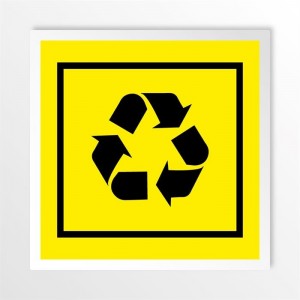 Differenziata plastica quadrato v1 in alluminio composito da parete
