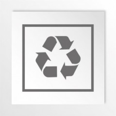 Differenziata indifferenziata quadrato v2 in alluminio composito da parete