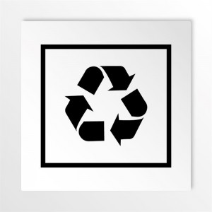 Differenziata plastica quadrato v2 in alluminio composito da parete