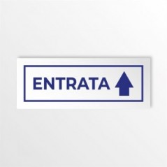 Entrata freccia alto v4 in alluminio composito da parete