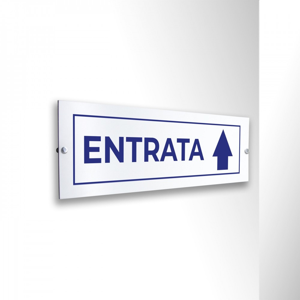 Entrata freccia alto v4 in alluminio composito da parete