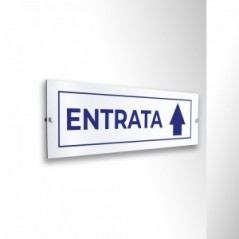Entrata freccia alto v4 in alluminio composito da parete