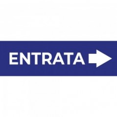 Entrata freccia destra v1 in alluminio composito da parete