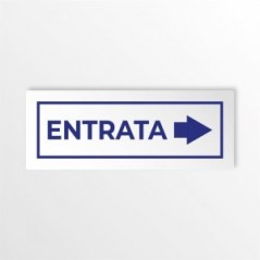 Entrata freccia destra v4 in alluminio composito da parete