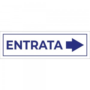 Entrata freccia destra v4 in alluminio composito da parete