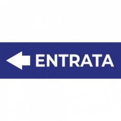 Entrata freccia sinistra v1 in alluminio composito da parete