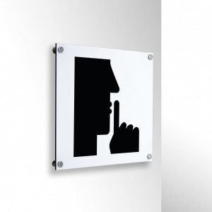 Fare silenzio in alluminio composito da parete