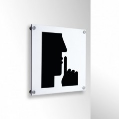 Fare silenzio in alluminio composito da parete