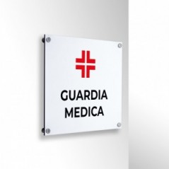 Guardia medica v2 in alluminio composito da parete
