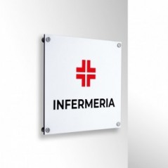 Infermeria v1 in alluminio composito da parete