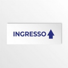 Ingresso freccia alto v3 in alluminio composito da parete