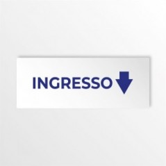 Ingresso freccia basso v3 in alluminio composito da parete