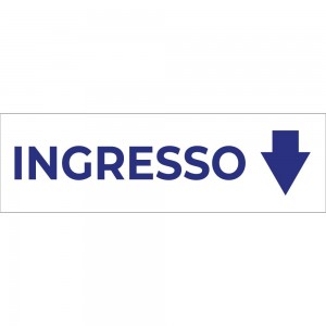 Ingresso freccia basso v3 in alluminio composito da parete