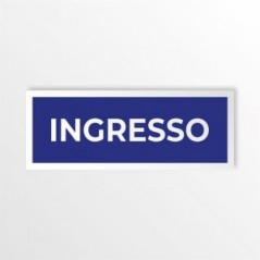 Ingresso v1 in alluminio composito da parete