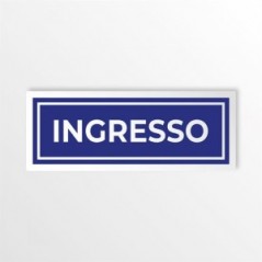 Ingresso v2 in alluminio composito da parete