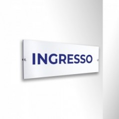 Ingresso v3 in alluminio composito da parete