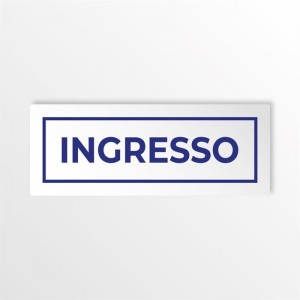 Ingresso v4 in alluminio composito da parete