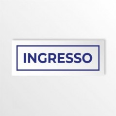 Ingresso v4 in alluminio composito da parete