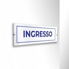 Ingresso v4 in alluminio composito da parete