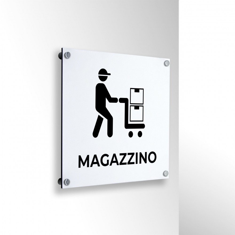 Magazzino v1bis in alluminio composito da parete