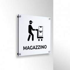 Magazzino v1bis in alluminio composito da parete