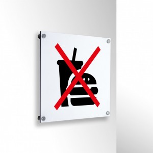 No cibo v2 in alluminio composito da parete