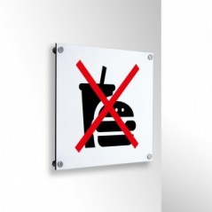 No cibo v2 in alluminio composito da parete