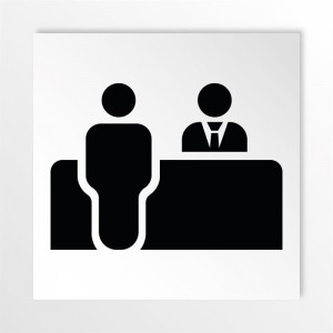 Reception v3 in alluminio composito da parete